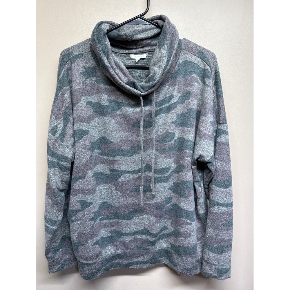 Maurices Camouflage Cowl‎ Neck Sweatshirt Pullover Women's XL